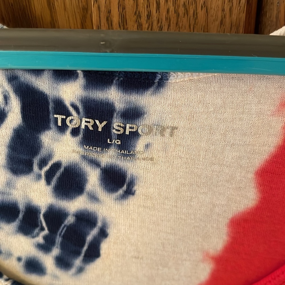 TORY SPORT TORY BURCH Red White Blue Tank Top Size L - Picture 4 of 9